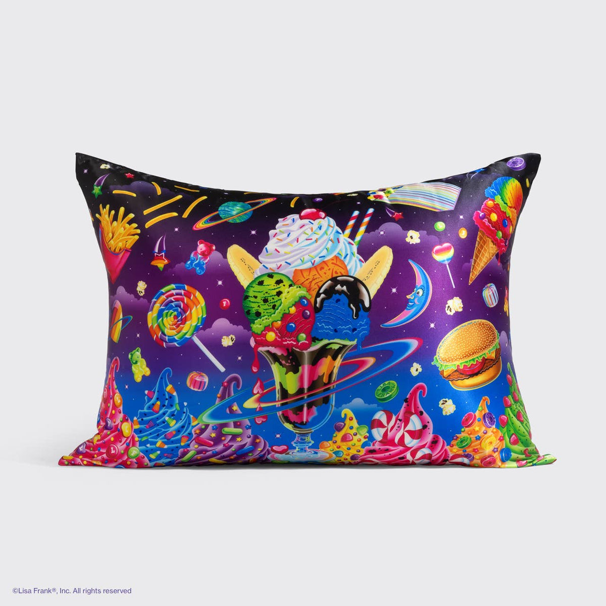 KITSCH - Lisa Frank x Kitsch Standard Satin Pillowcase - Saturn Sundae™