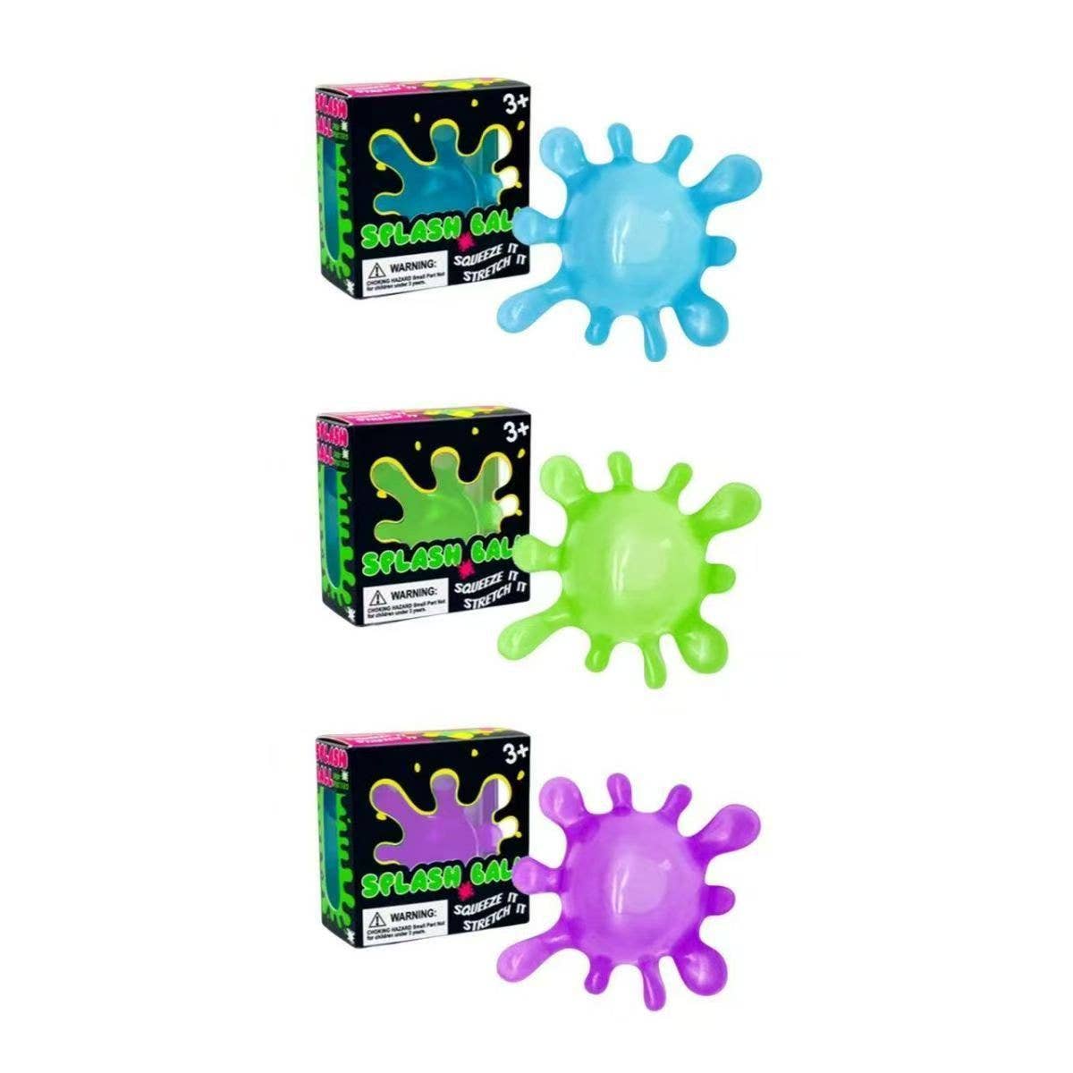 Eagle Crest Industries Inc. - Virus Splash Ball TPR Squishy Fidget Toy - Stress Relief Squ