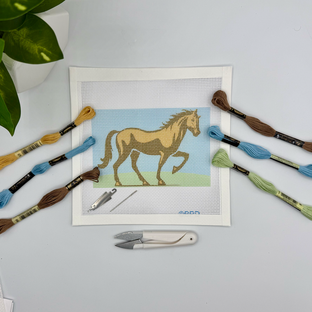 Horse Needlepoint Kit 6x4