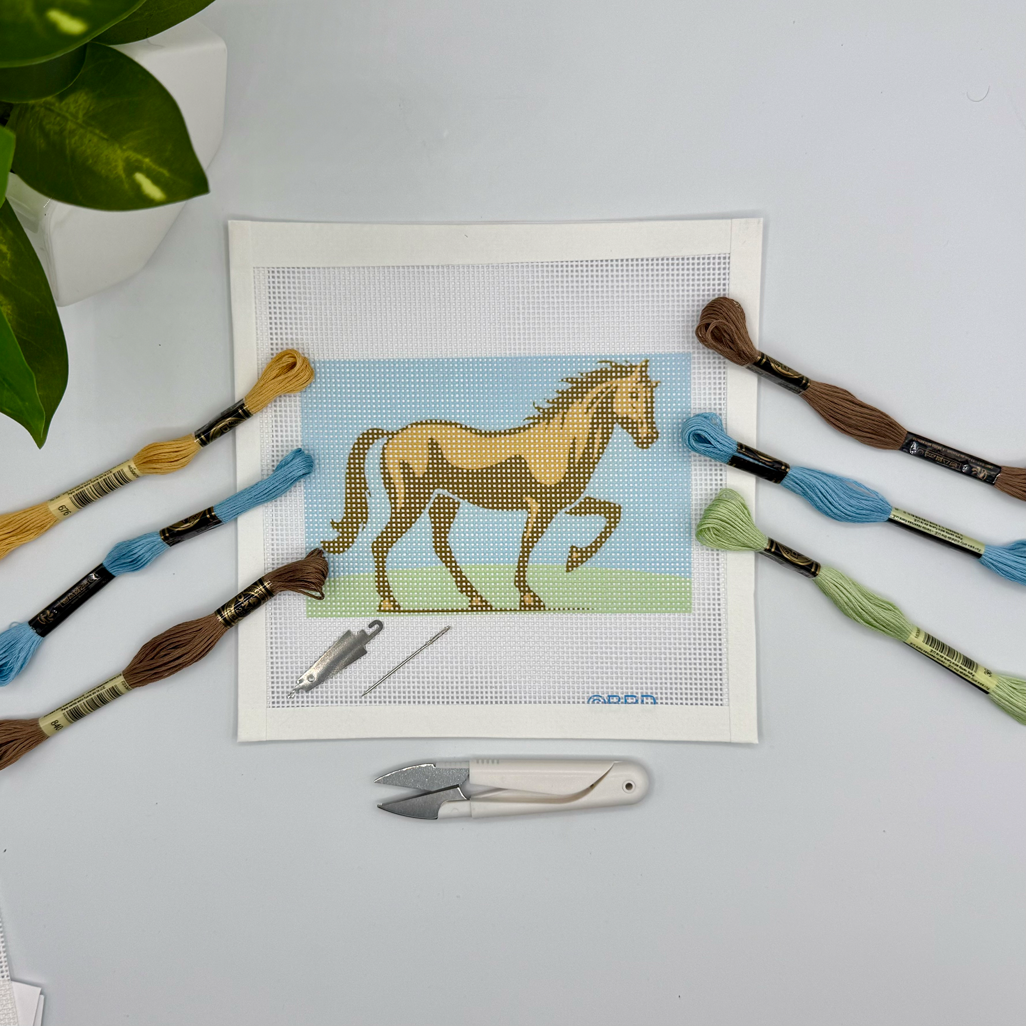 Horse Needlepoint Kit 6x4