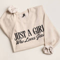 Fashion City - JUST A GIRL WHO LOVES JESUS PUFF MIDWEIGHT Sweatshirt