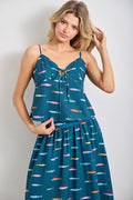 Baevely by Wellmade USA - FISH PRINT CAMI