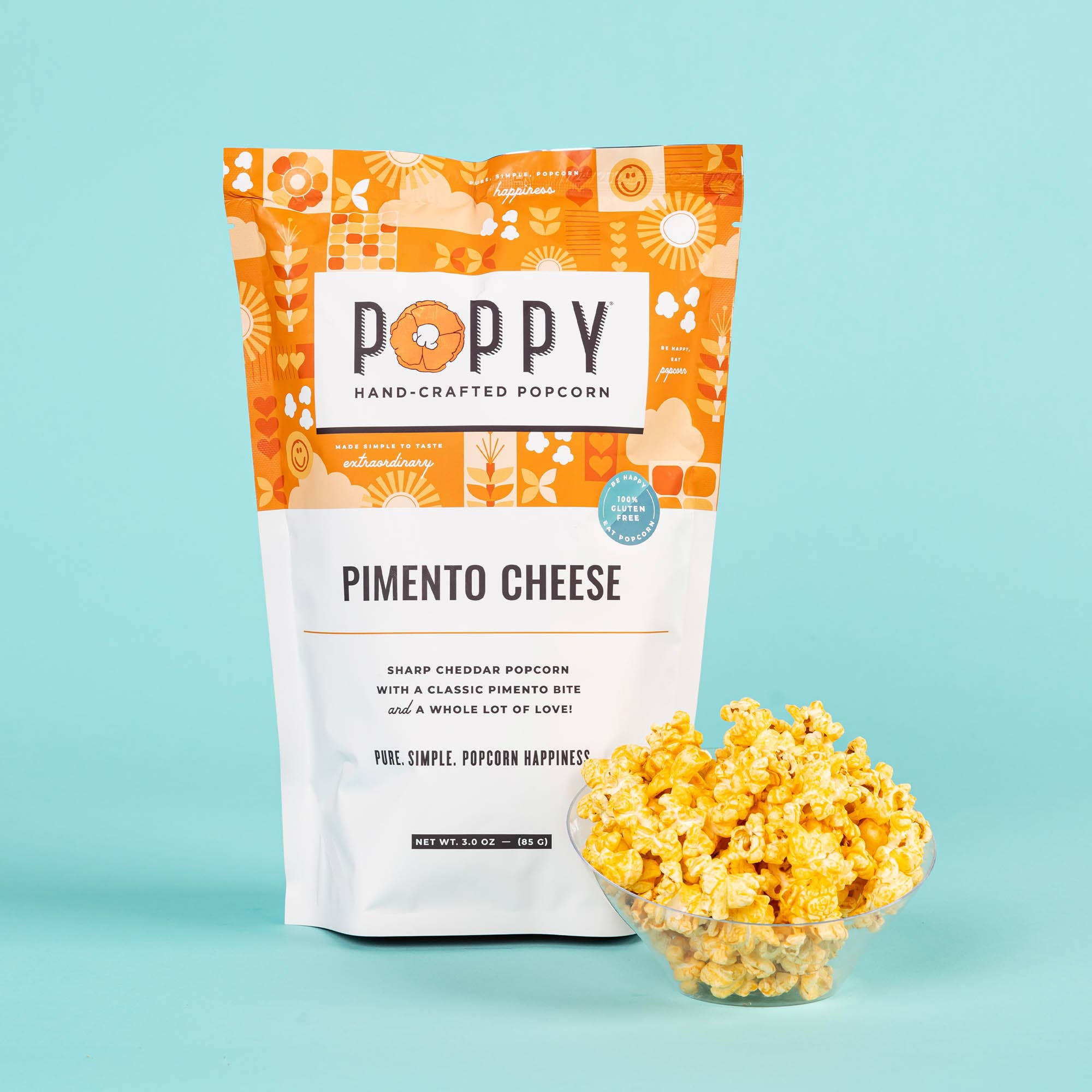 Poppy Hand-Crafted Popcorn - Pimento Cheese Popcorn