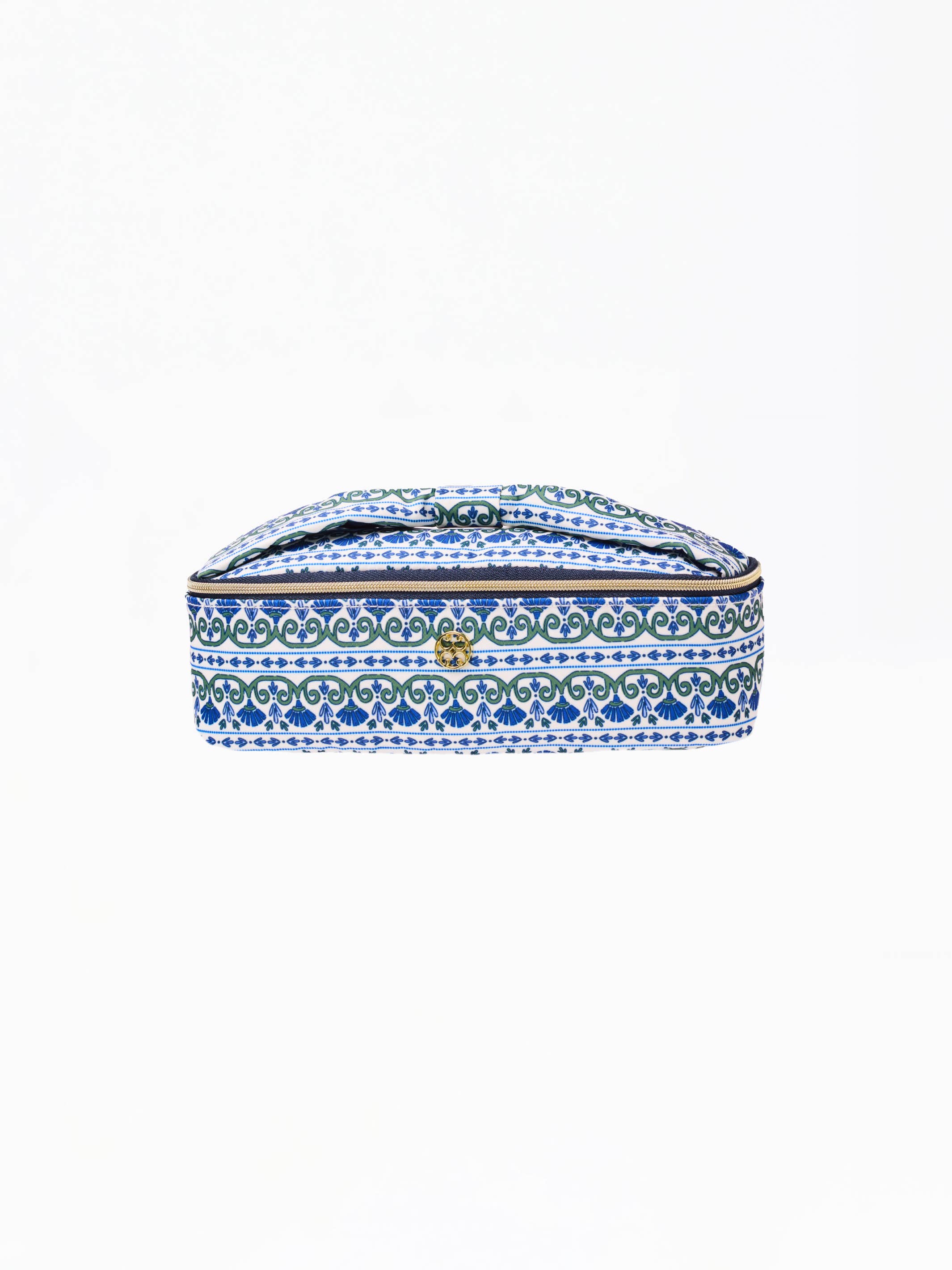 Mary Square - Kiss and Makeup Mini Bag | Floral Foulard Navy