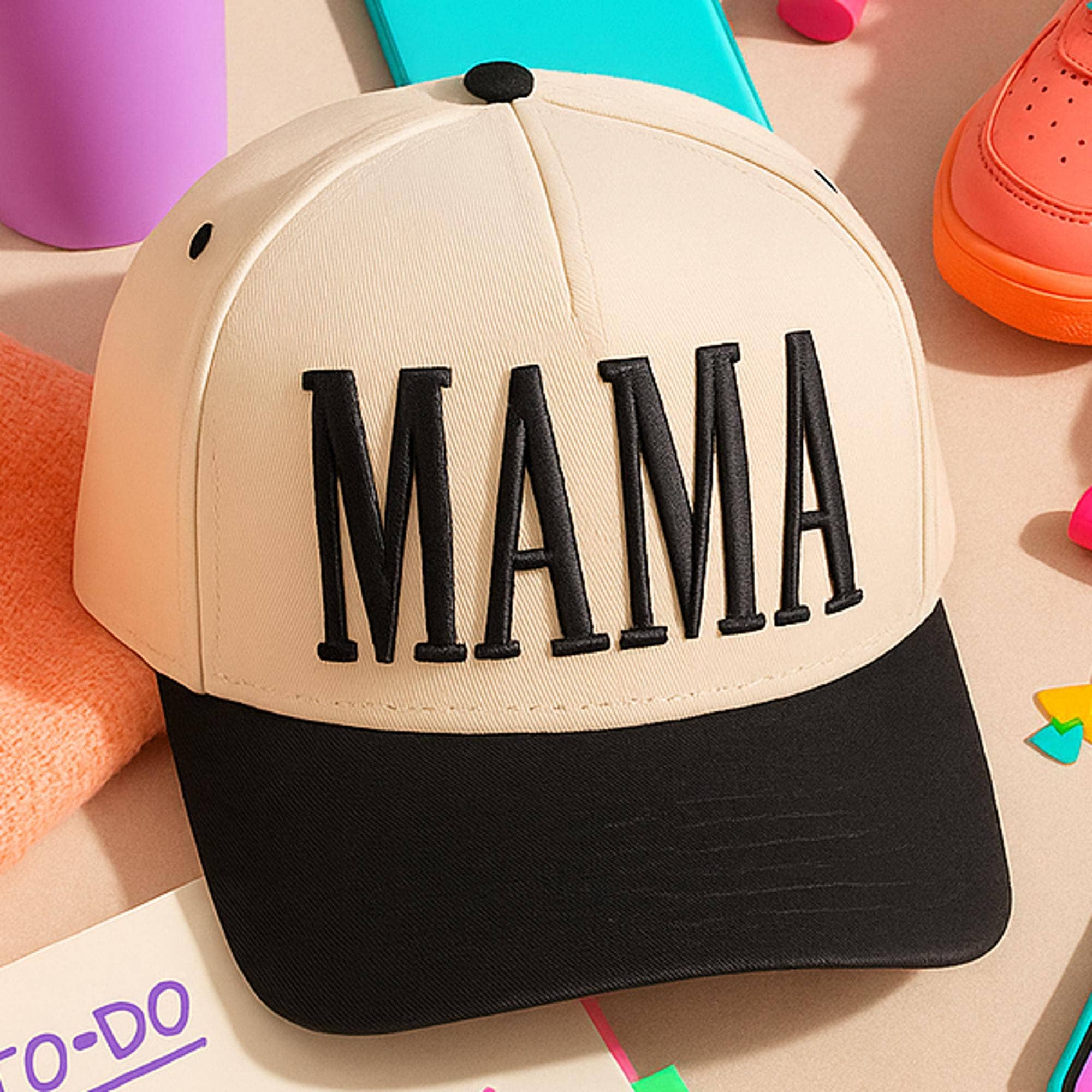 MiMi Wholesale - TCM0039 Puff Embroidered Mama Trucker Hat