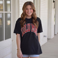 Girlie Girl Originals - LM-TS-1006 Team Red/Black Checkered Adult Black Comfort Colors Tee