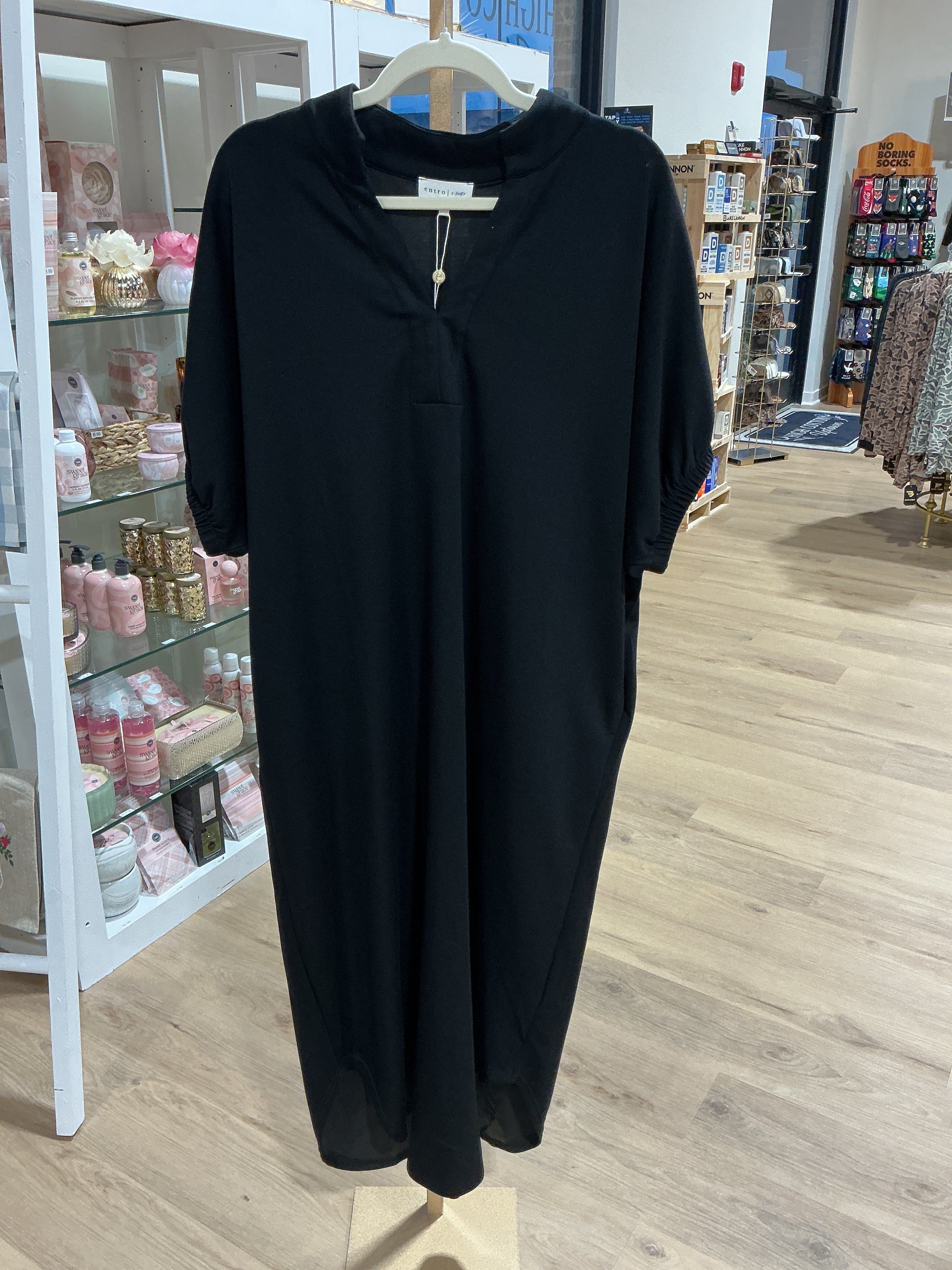 Collared short sleeve midi dress