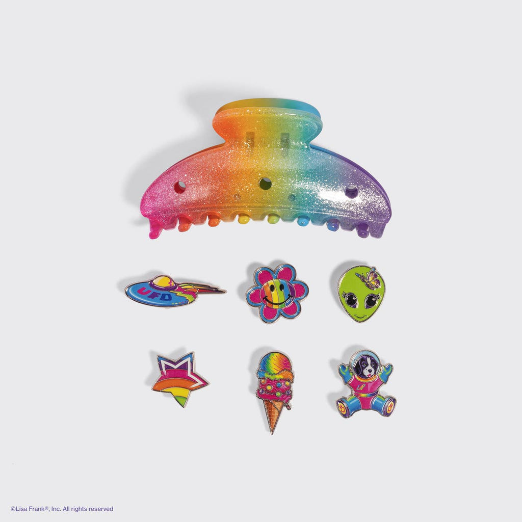 KITSCH - Lisa Frank x Kitsch KitschPop Curved Claw Clip 7pc Set - Fantastic World of Lisa Frank