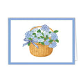 Folded Notecard Set of 10 | Blue Hydrangeas Basket