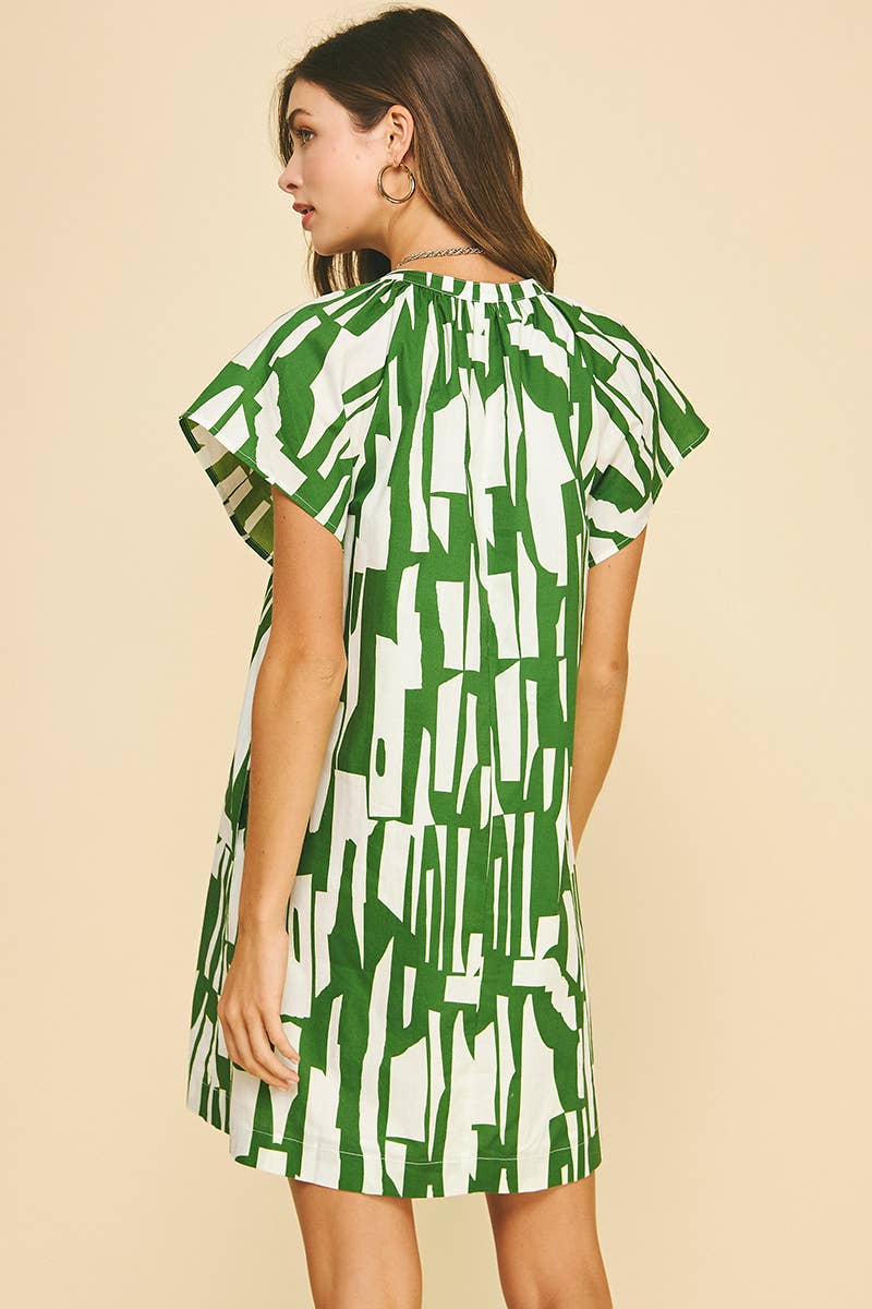 PINCH - PRINT MINI TUNIC DRESS - 5049D