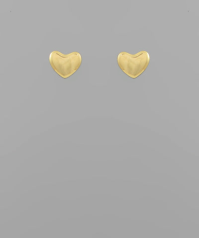 Gold Heart Earrings