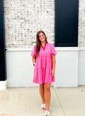 Mini Dress Kinsley Heirloom Vine Pink