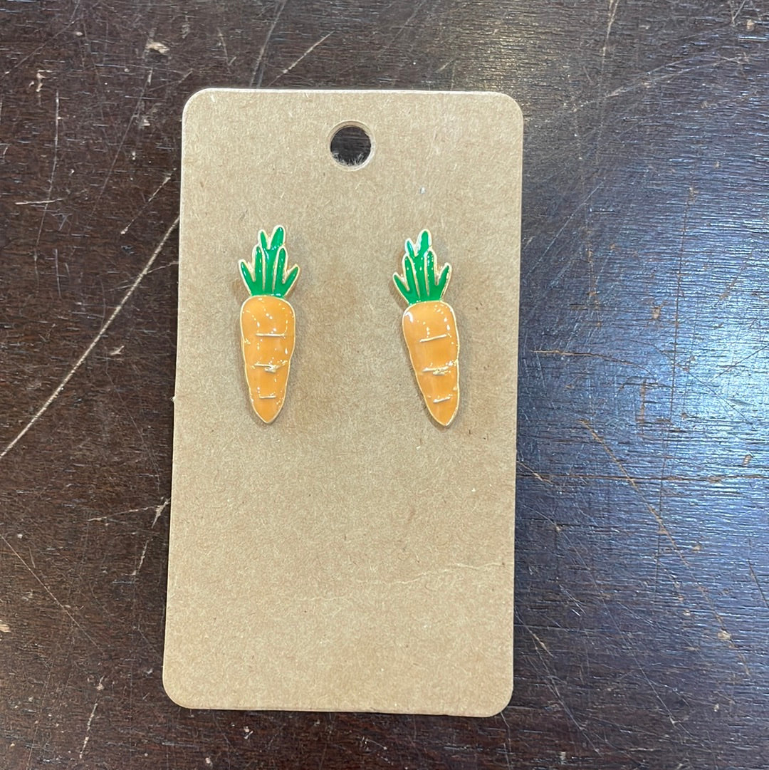Easter Carrot Stud Earrings