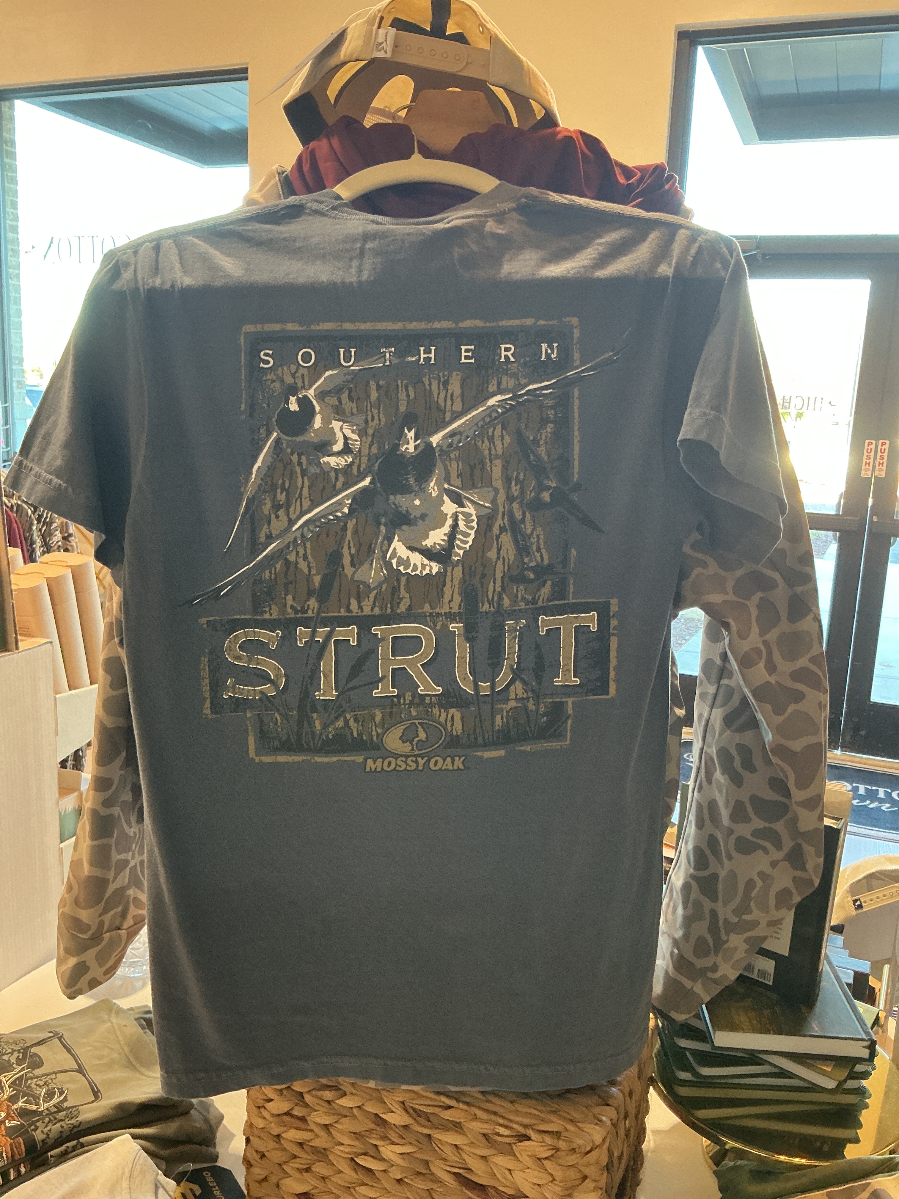 Mossy Oak Flying In Denim Short-Sleeve T-Shirt