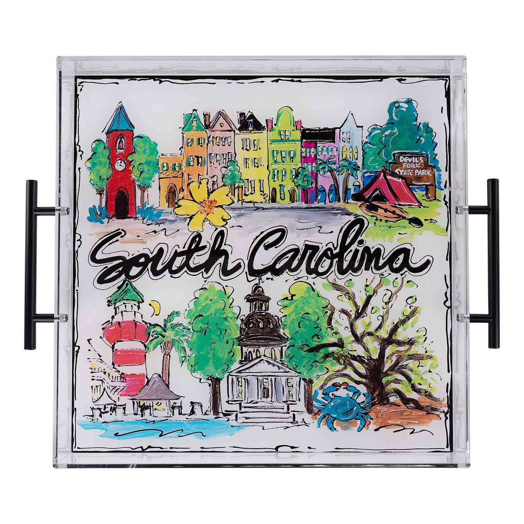 Glory Haus - State of South Carolina Icon Acrylic Tray
