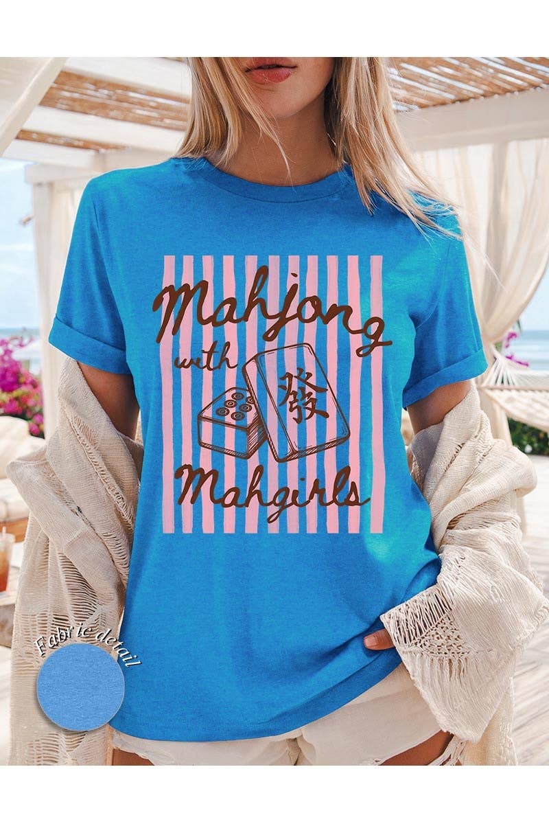 COLORBEAR - Mahjong Mahgirls Graphic Heavy Cotton Tee