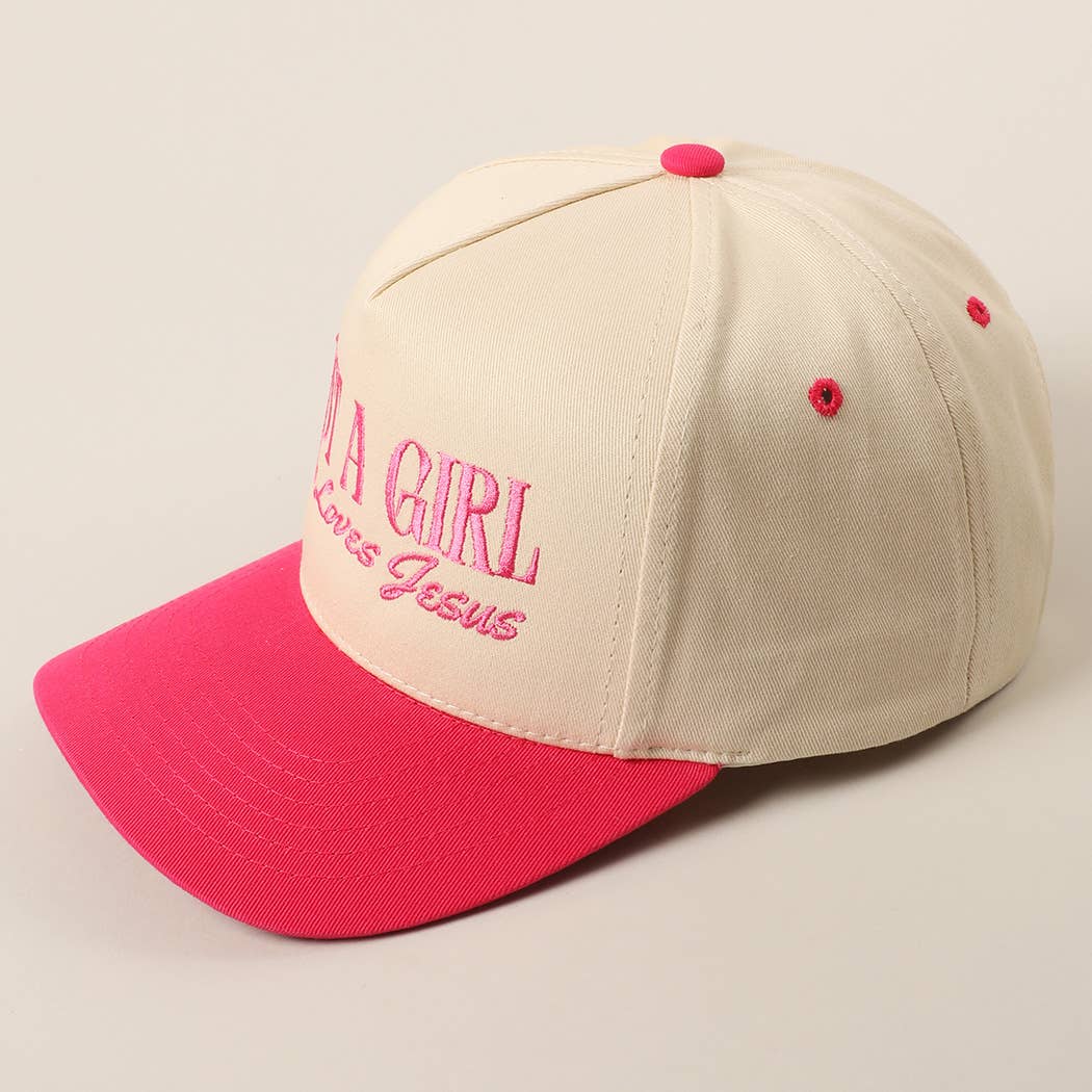 Fashion City - Just A Girl Who Loves Jesus Embroidery Trucker Hat