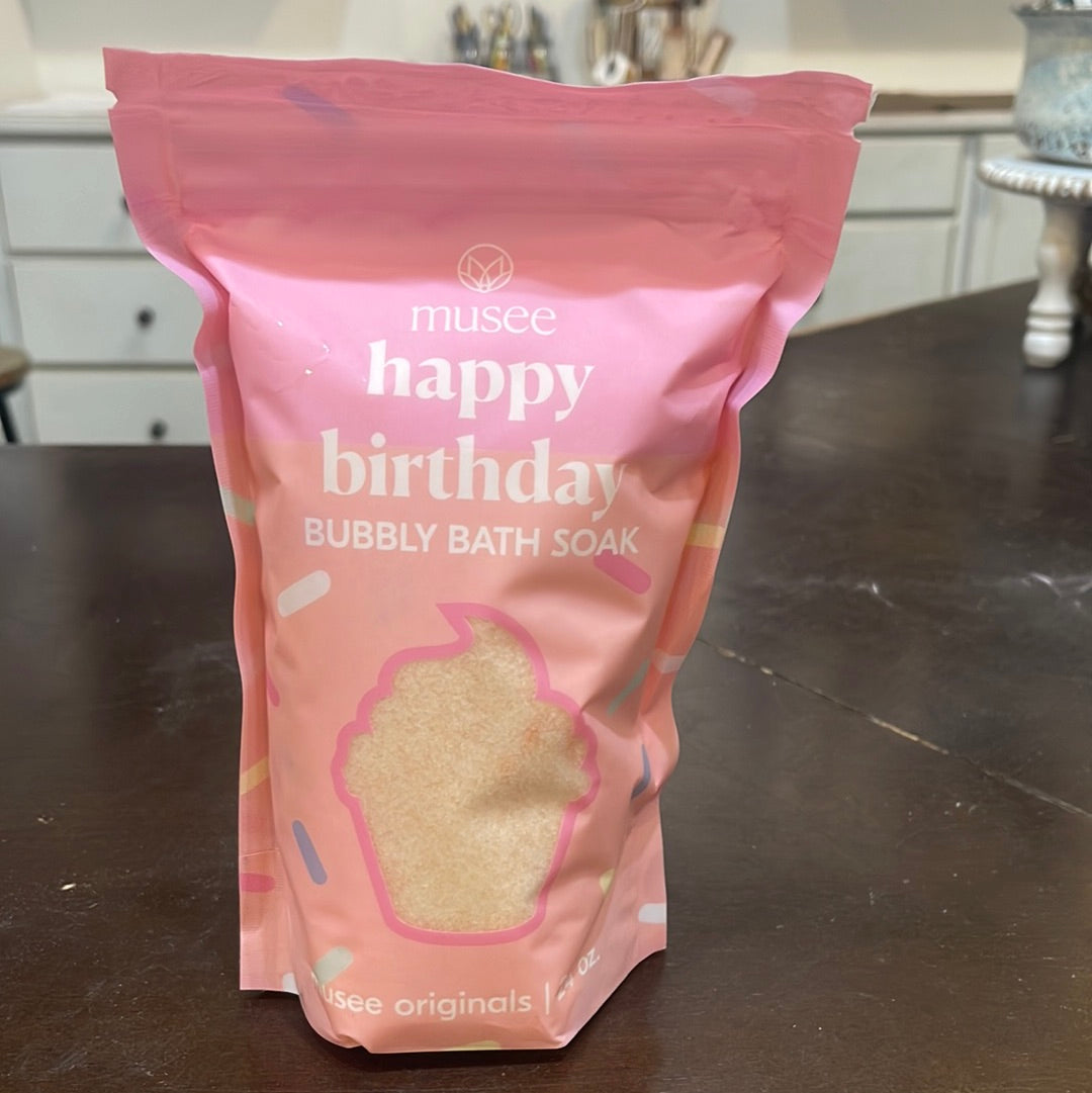 "Happy Birthday" 24oz Musee bath soak.