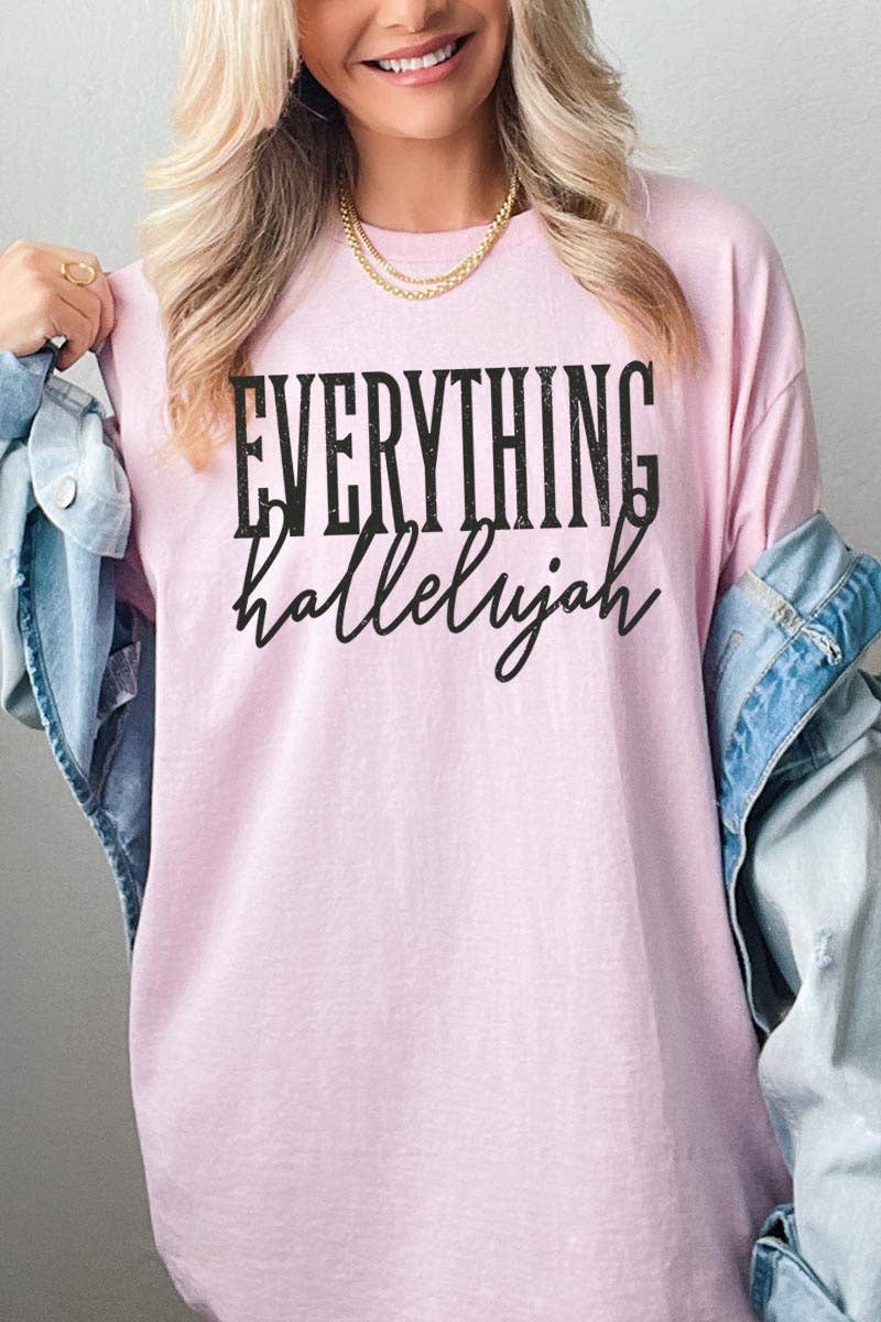 COLORBEAR - Everything Hallelujah Graphic Heavy Cotton Tee