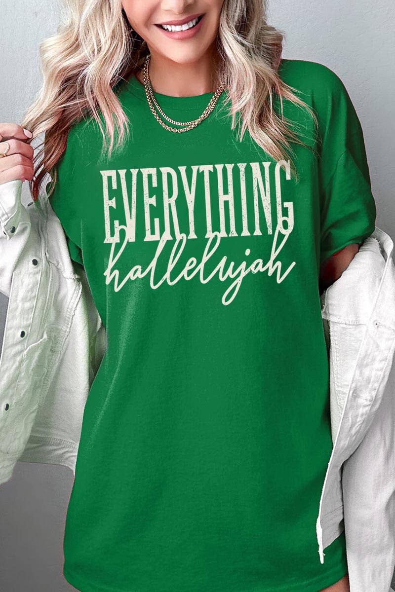 COLORBEAR - Everything Hallelujah Graphic Heavy Cotton Tee