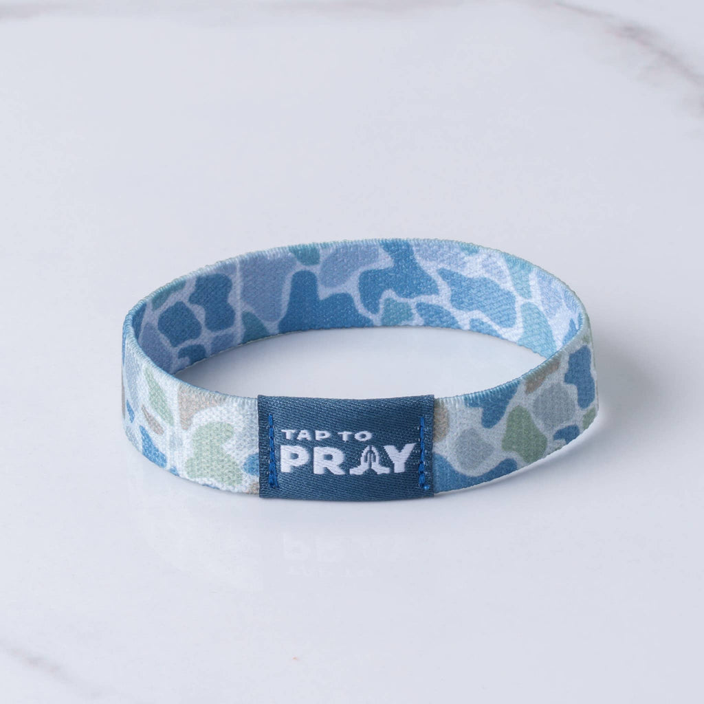Versible - Tap To Pray™ Wristbands - River Rock Camo Moss & Slate
