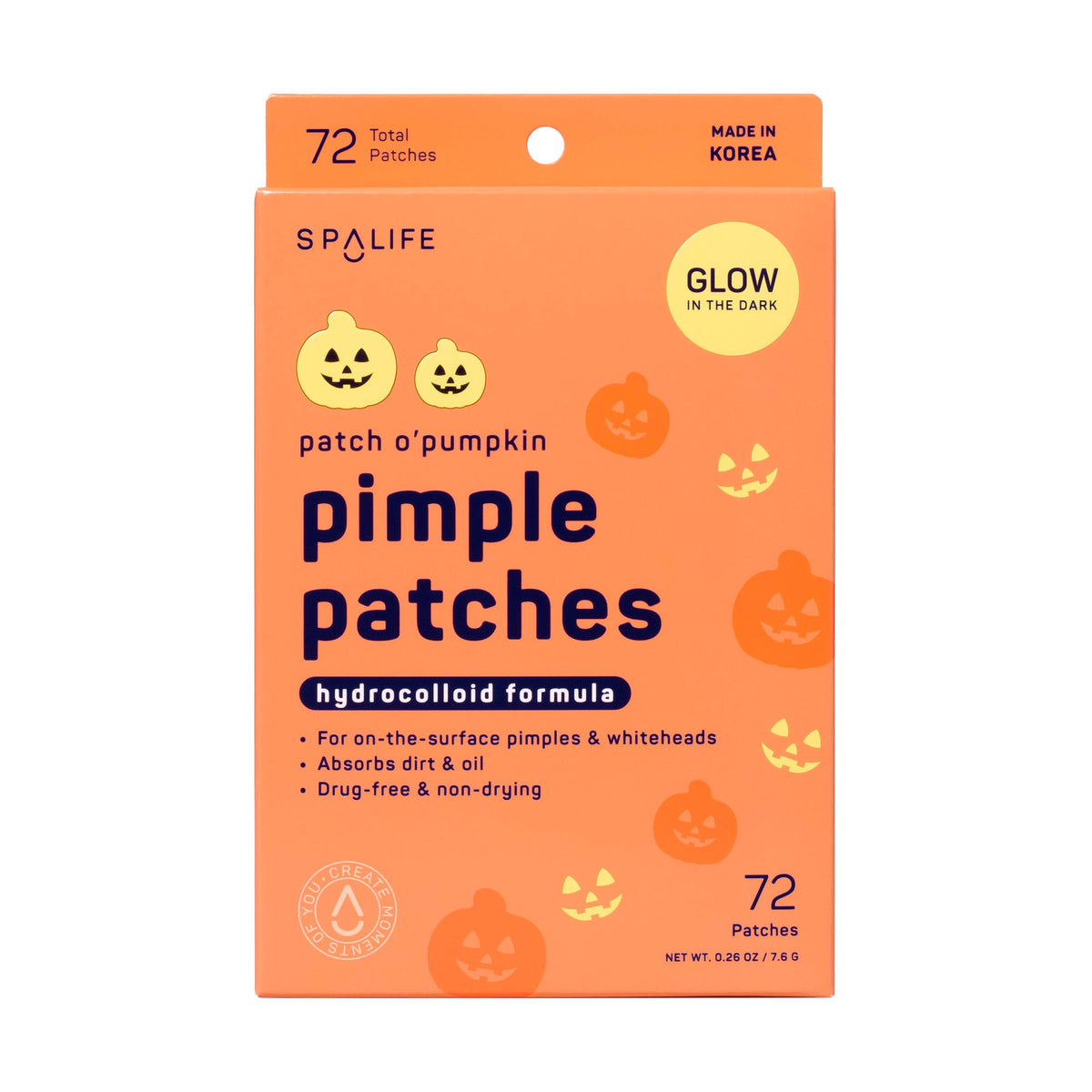 My Spa Life - Patch o' Pumpkin Halloween Glow in the Dark Pimple Patches