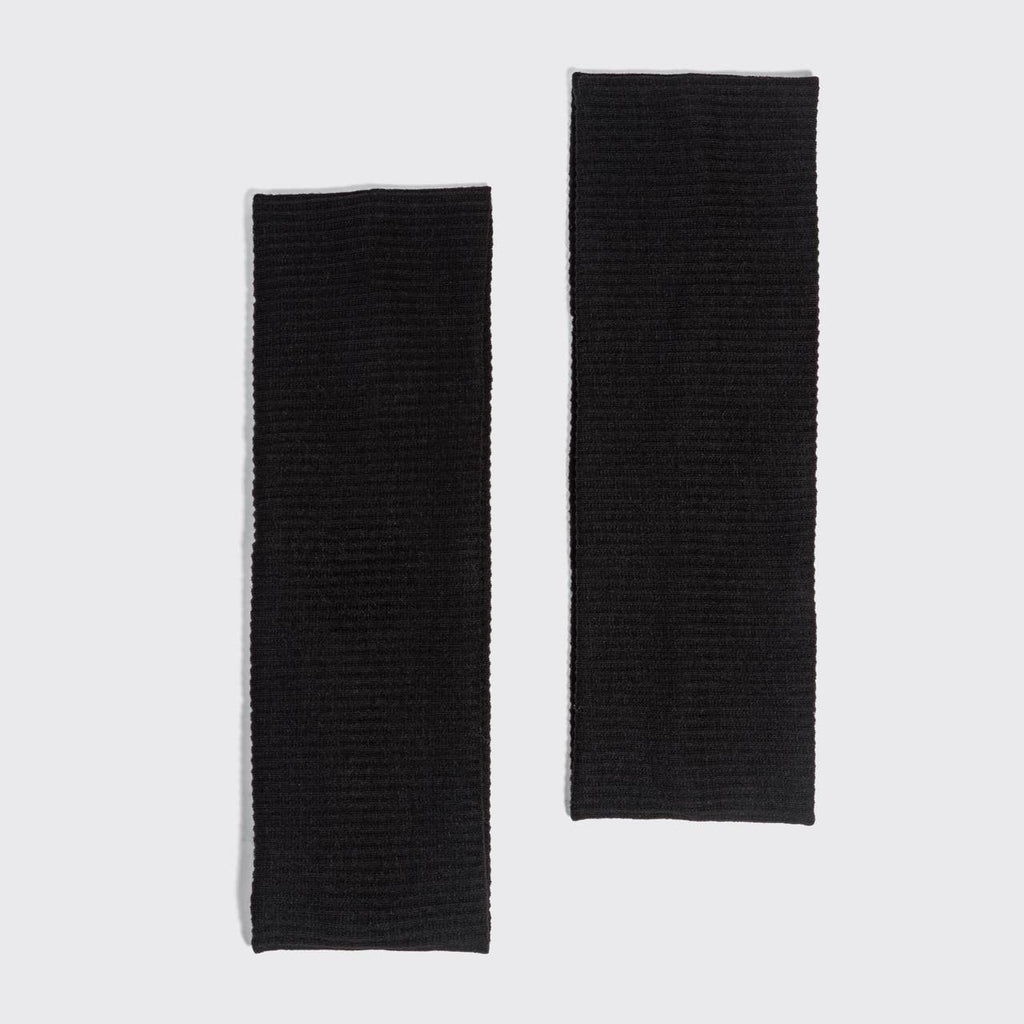 KITSCH - Recycled Fabric Ribbed Elastic Headbands 2pc Set - Black