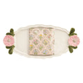 Flower Handle Tray & Napkin Set