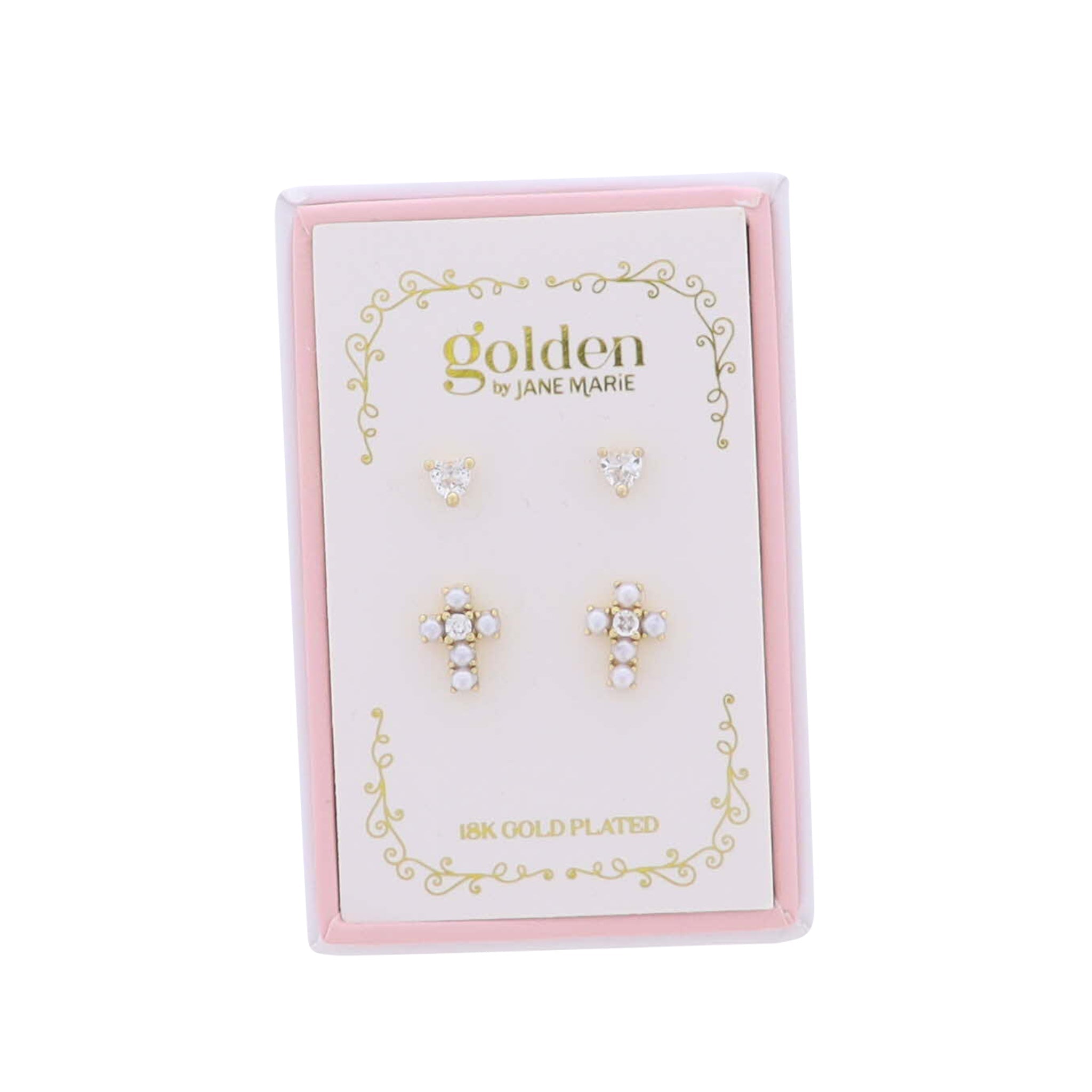 Kid’s Golden Sweetheart Earrings