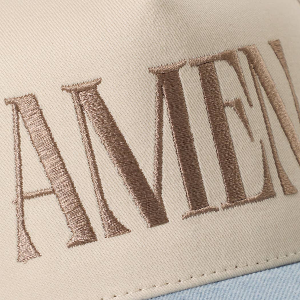 Fashion City - AMEN Embroidery Two-Tone Trucker Hat