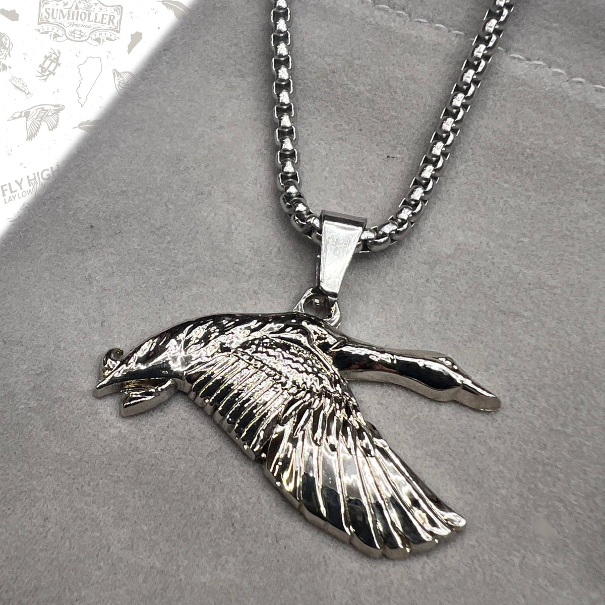 Ridge&Holler - Mallard- Stainless Steel Necklace and Pendant