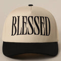 Fashion City - BLESSED Lettering Embroidery Baseball Cap