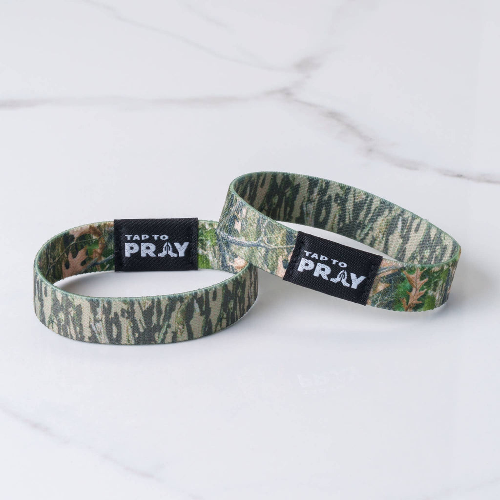 Versible - Tap To Pray™ Wristbands - Forest & Tree Bark Camo