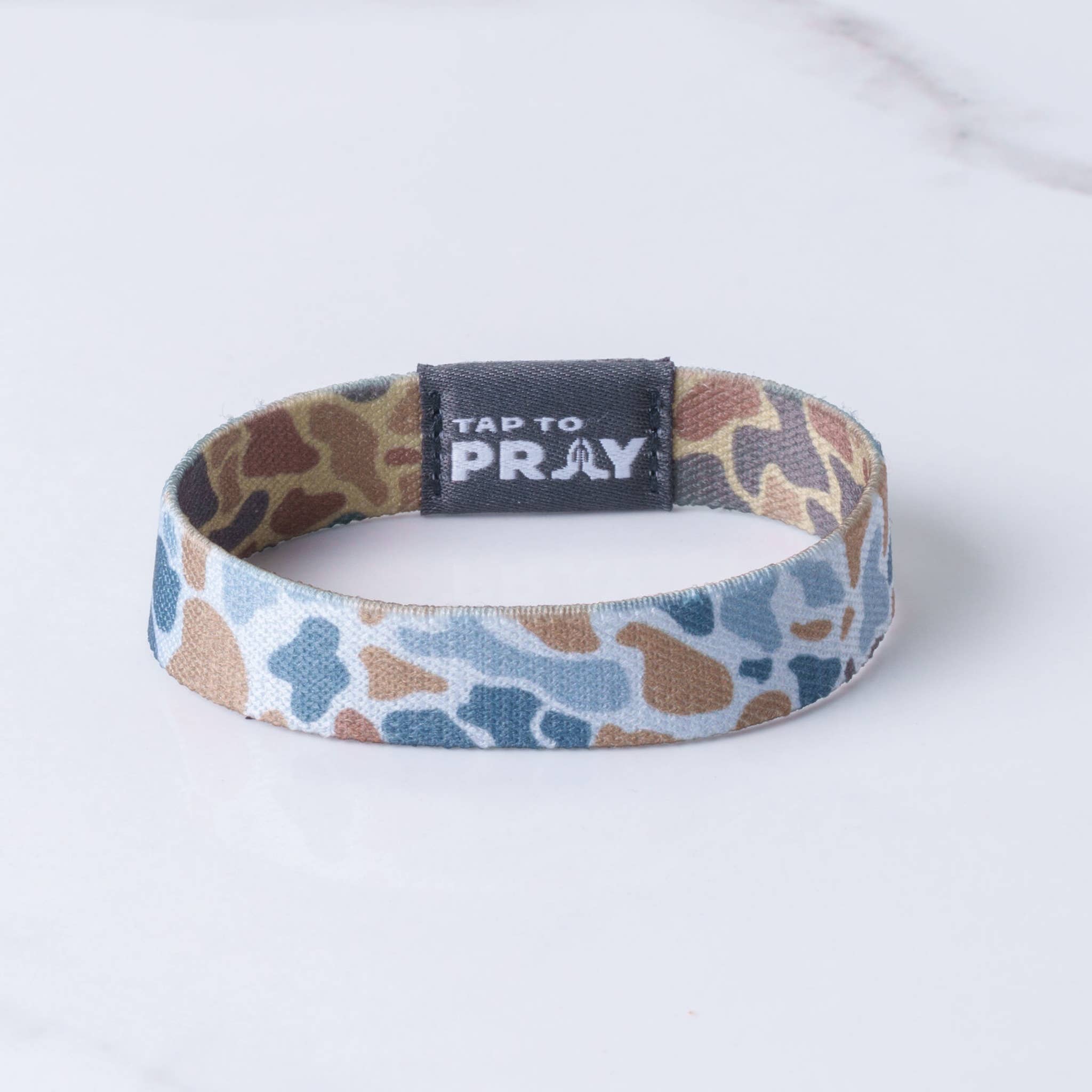 Versible - Tap To Pray™ Wristbands - River Rock Camo Sahara and Copper