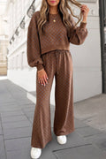 Aapparella - Polka Dot Print High Waist Pants Set | S-XL Plus 1X-4X