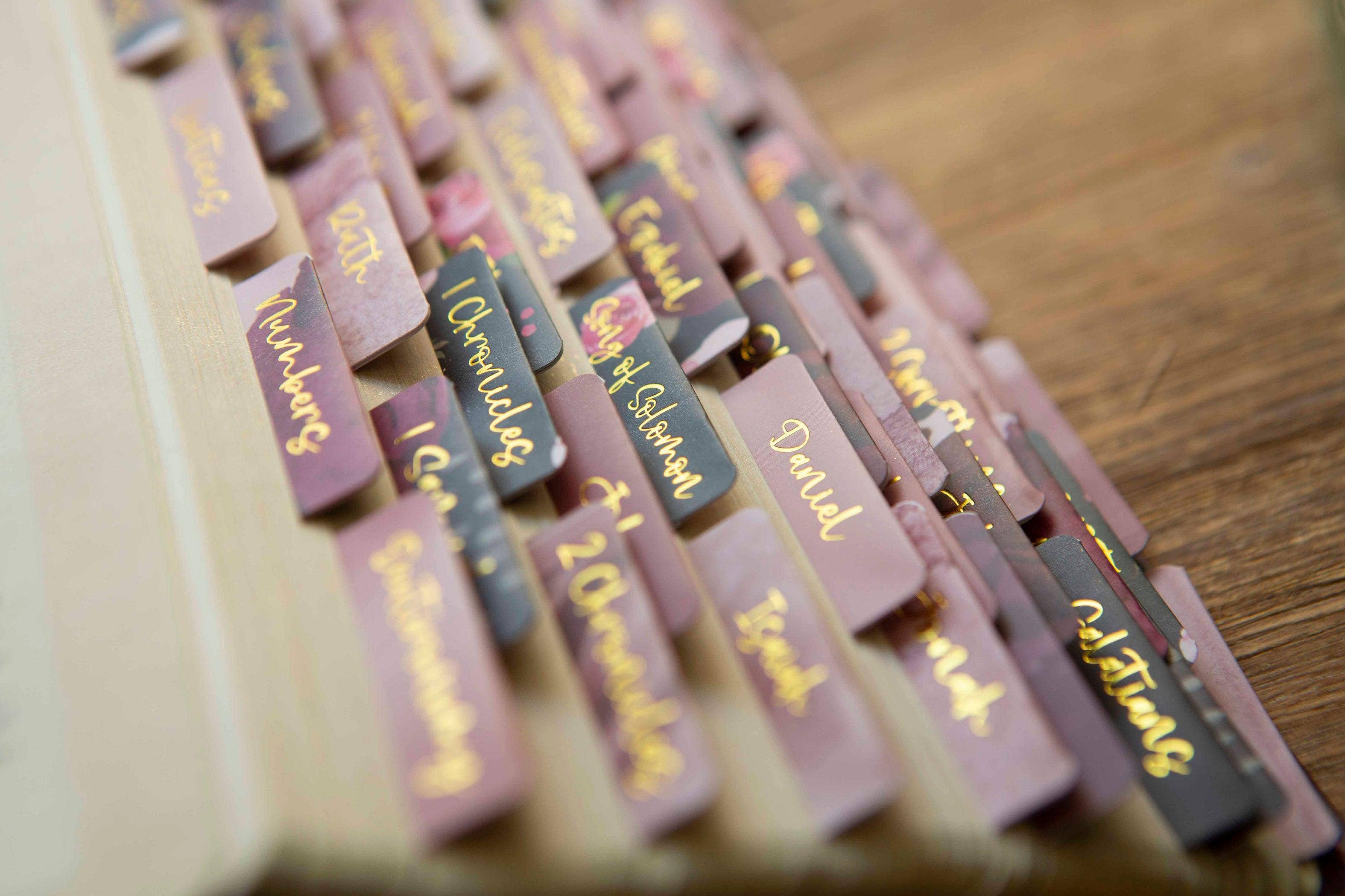 Chosen & Cherished - Floral Bible Tabs | Bible Book Tabs