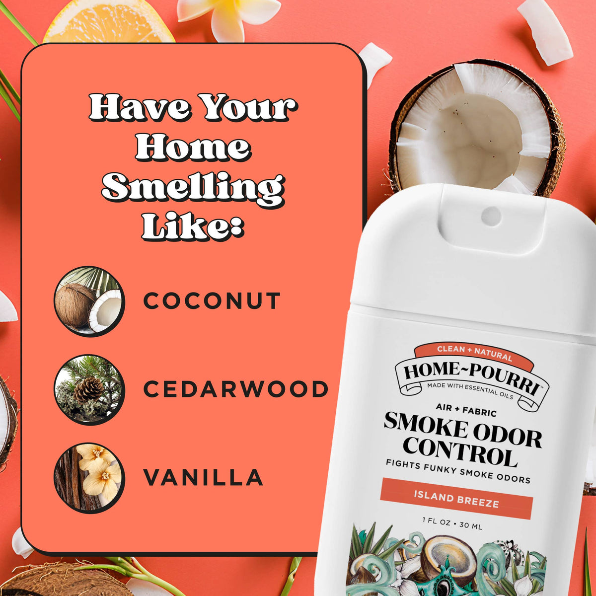 ~Pourri - ~Pourri Smoke Odor Control 1oz ~  - Island Breeze