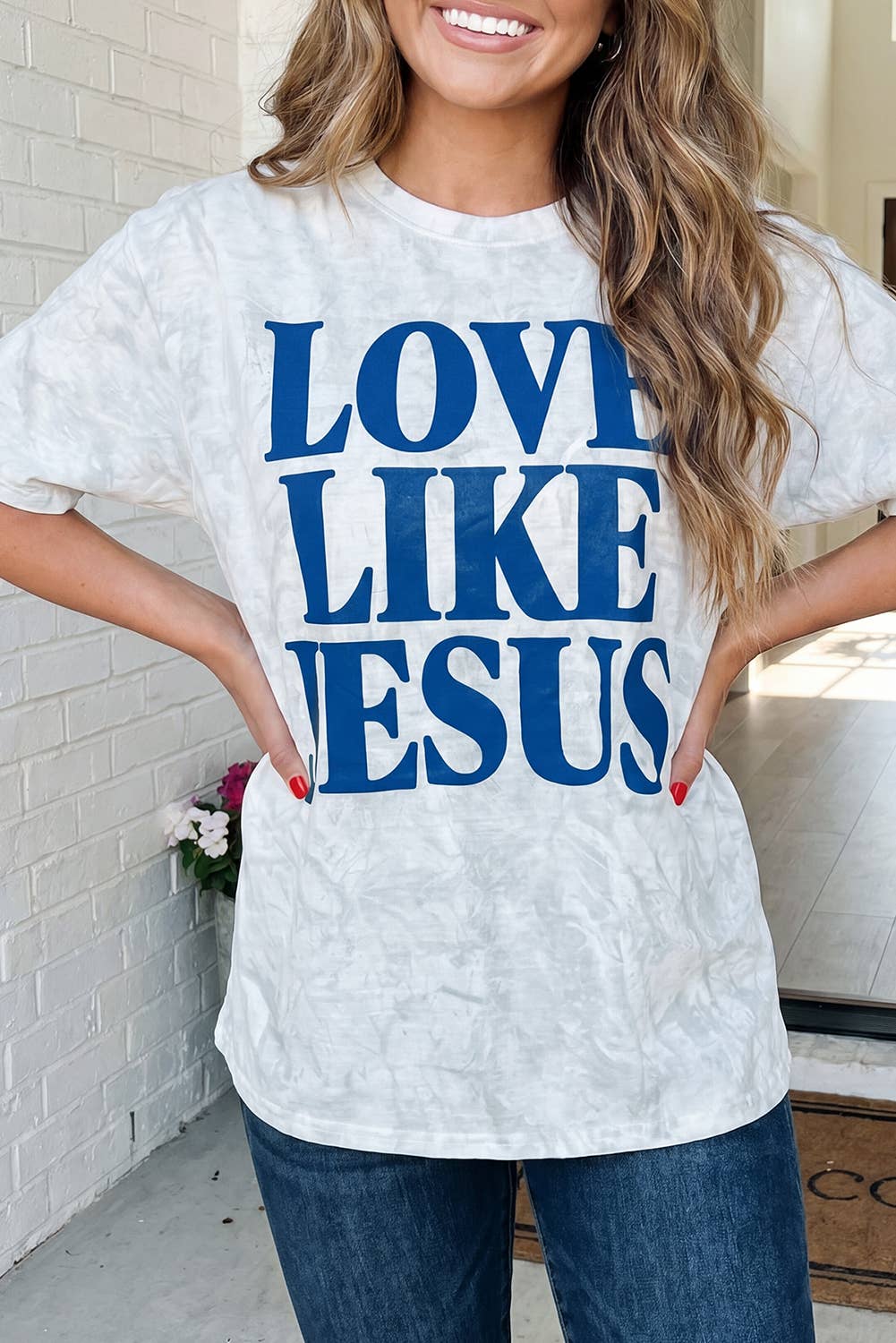 LA Society - LAS Camouflage Love Like Jesus Oversized T Shirt (S-XL)