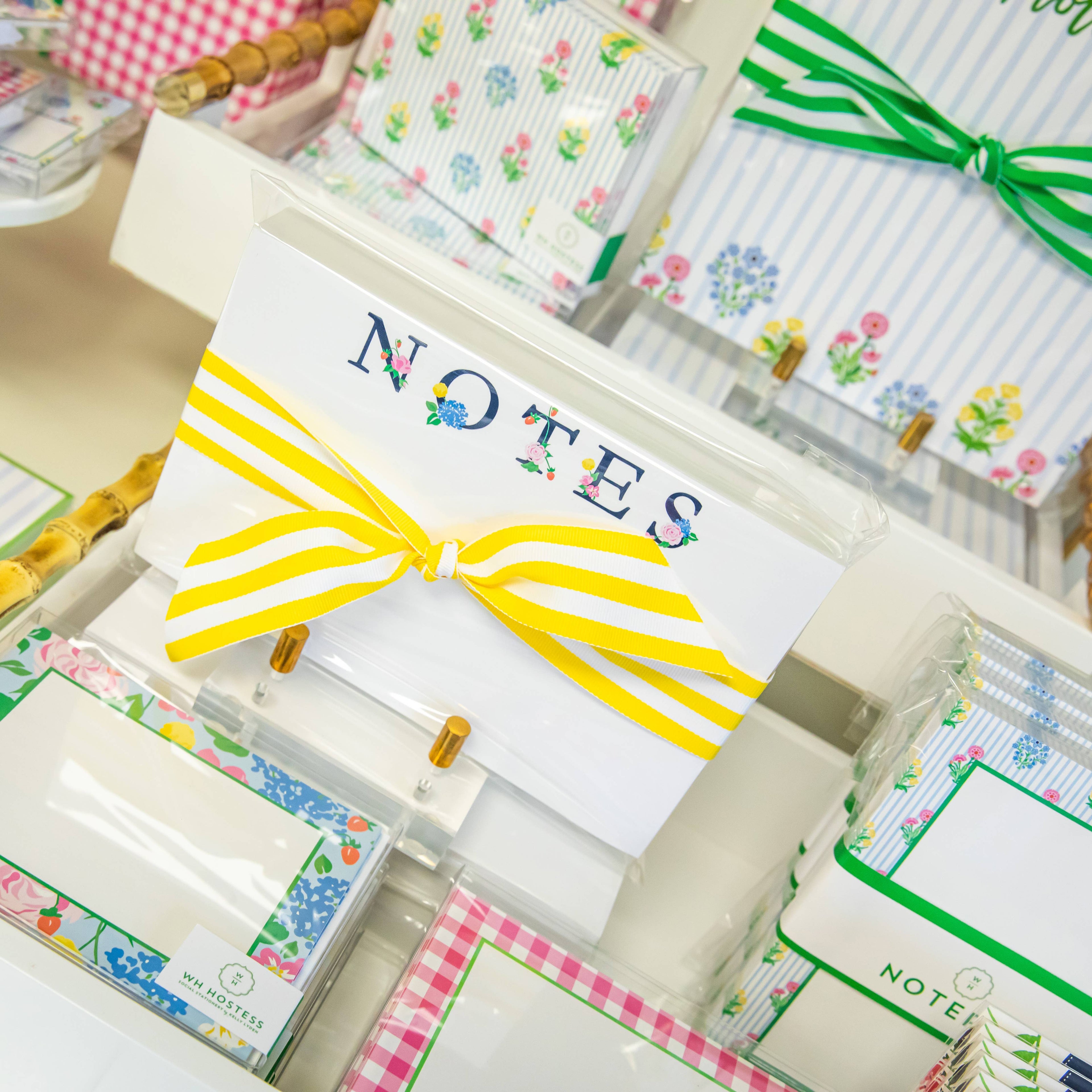 Flat Notecard Set of 10 | Strawberry Floral