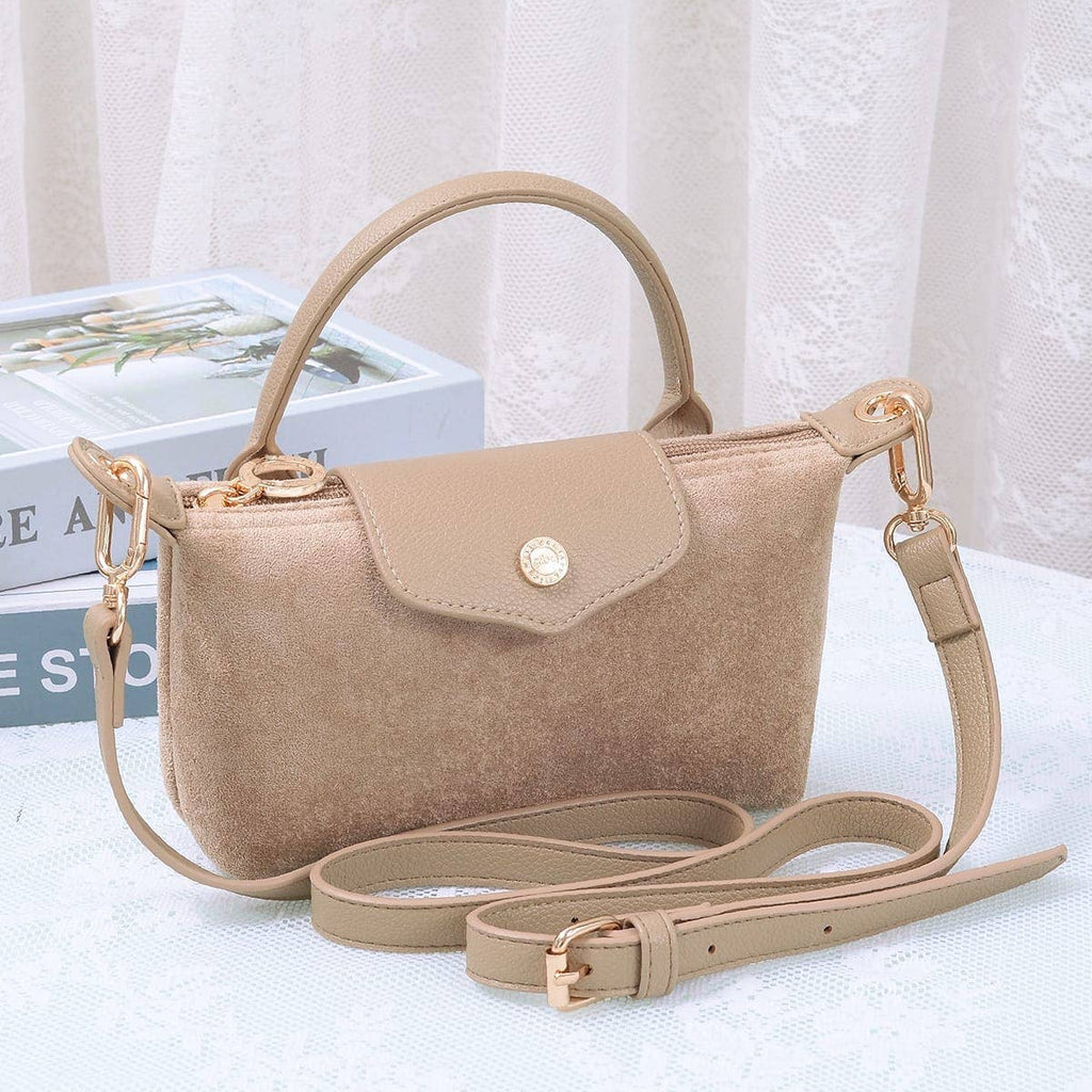 MiMi Wholesale - SD781 Hazel Suede Small Crossbody Bag