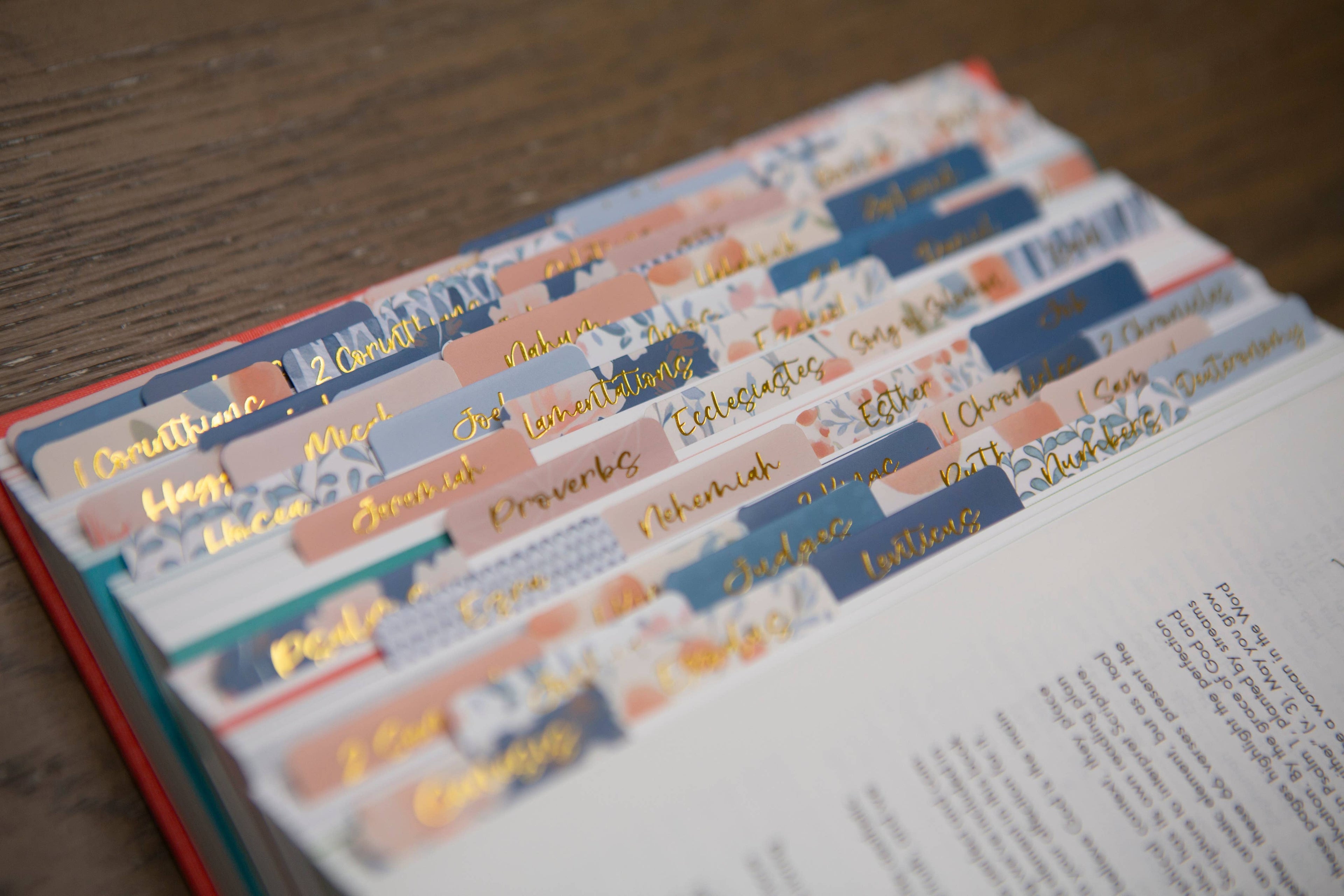 Chosen & Cherished - Tabs For Your Bible | Pretty Bible Book Tabs