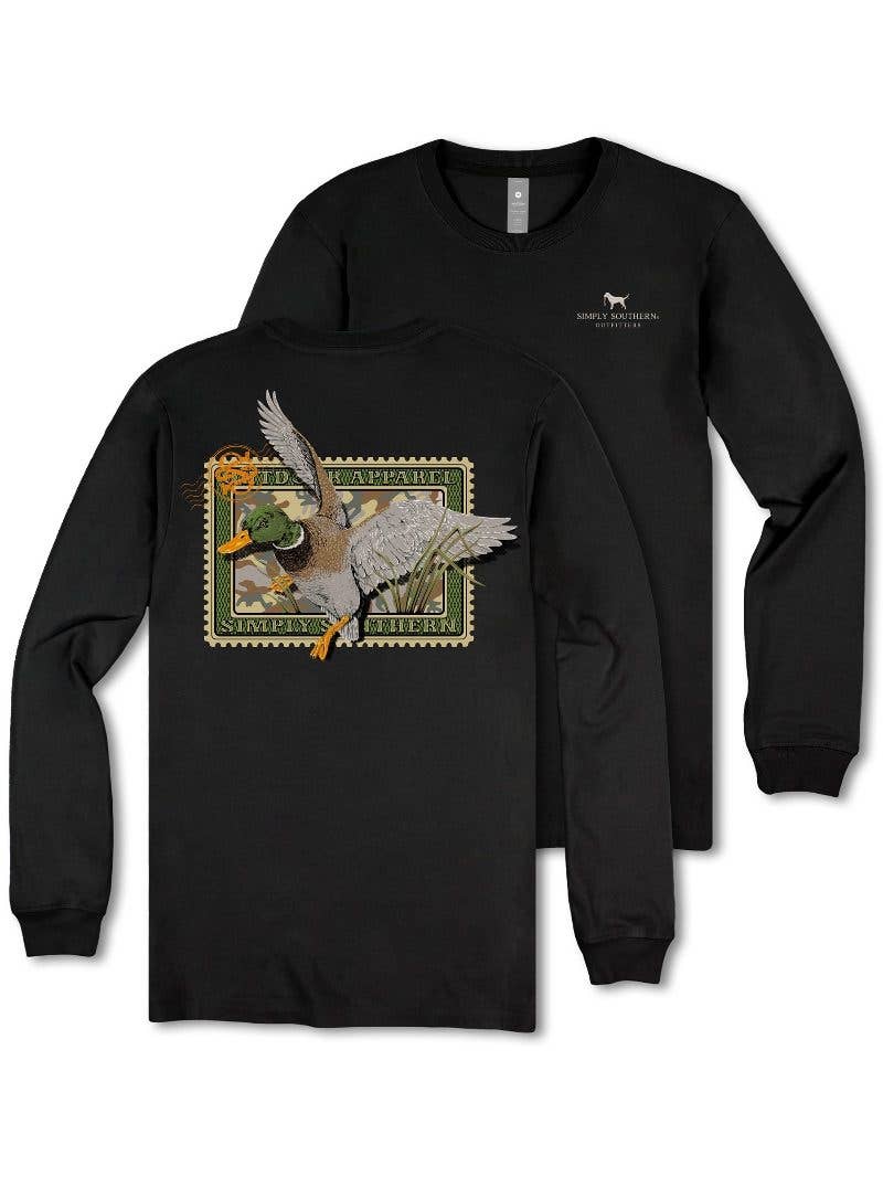simply southern - YTH-MN-LS-DUCKSTAMP-BLK