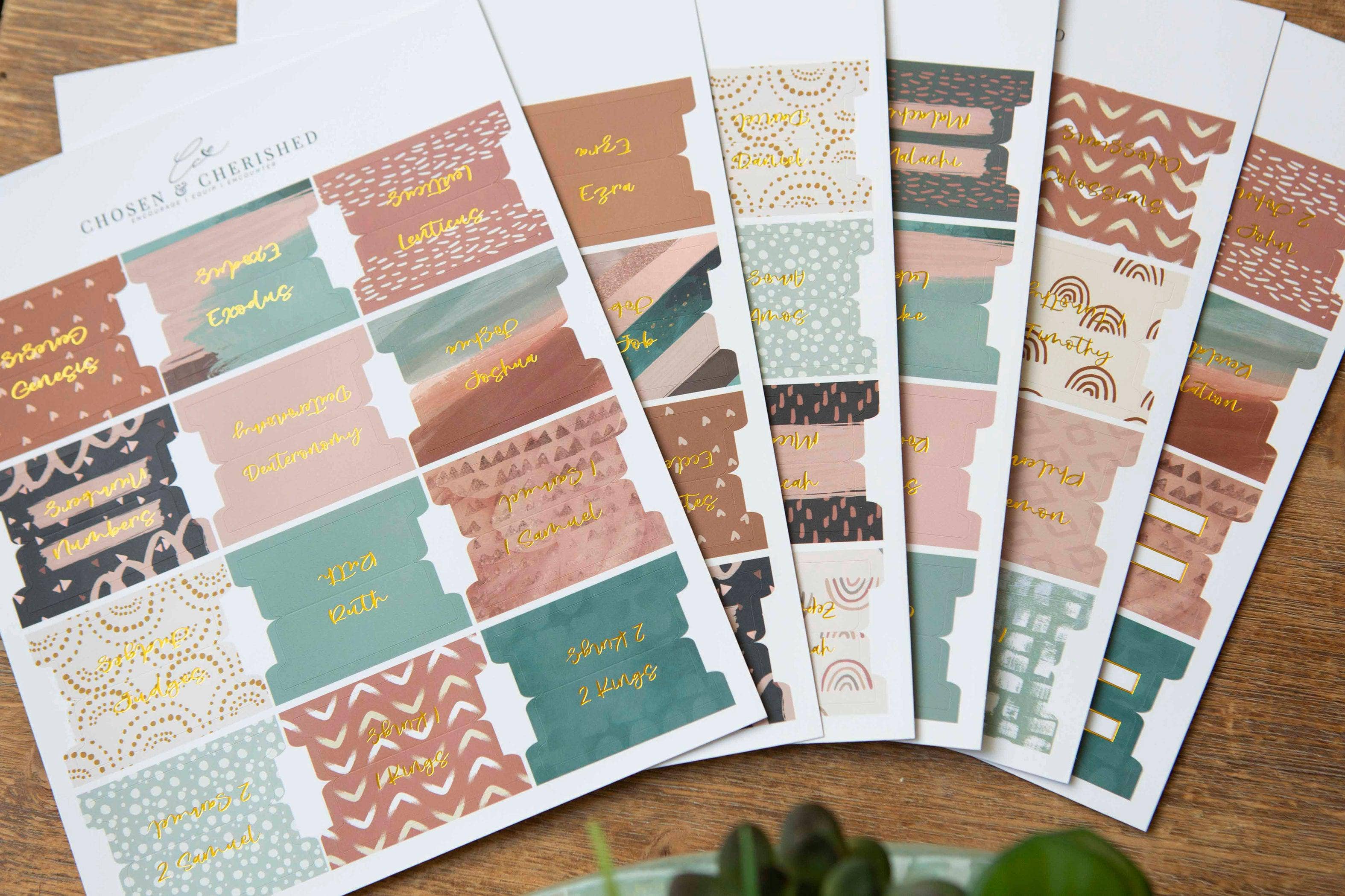 Chosen & Cherished - Bible Tabs | Bible Index Tabs