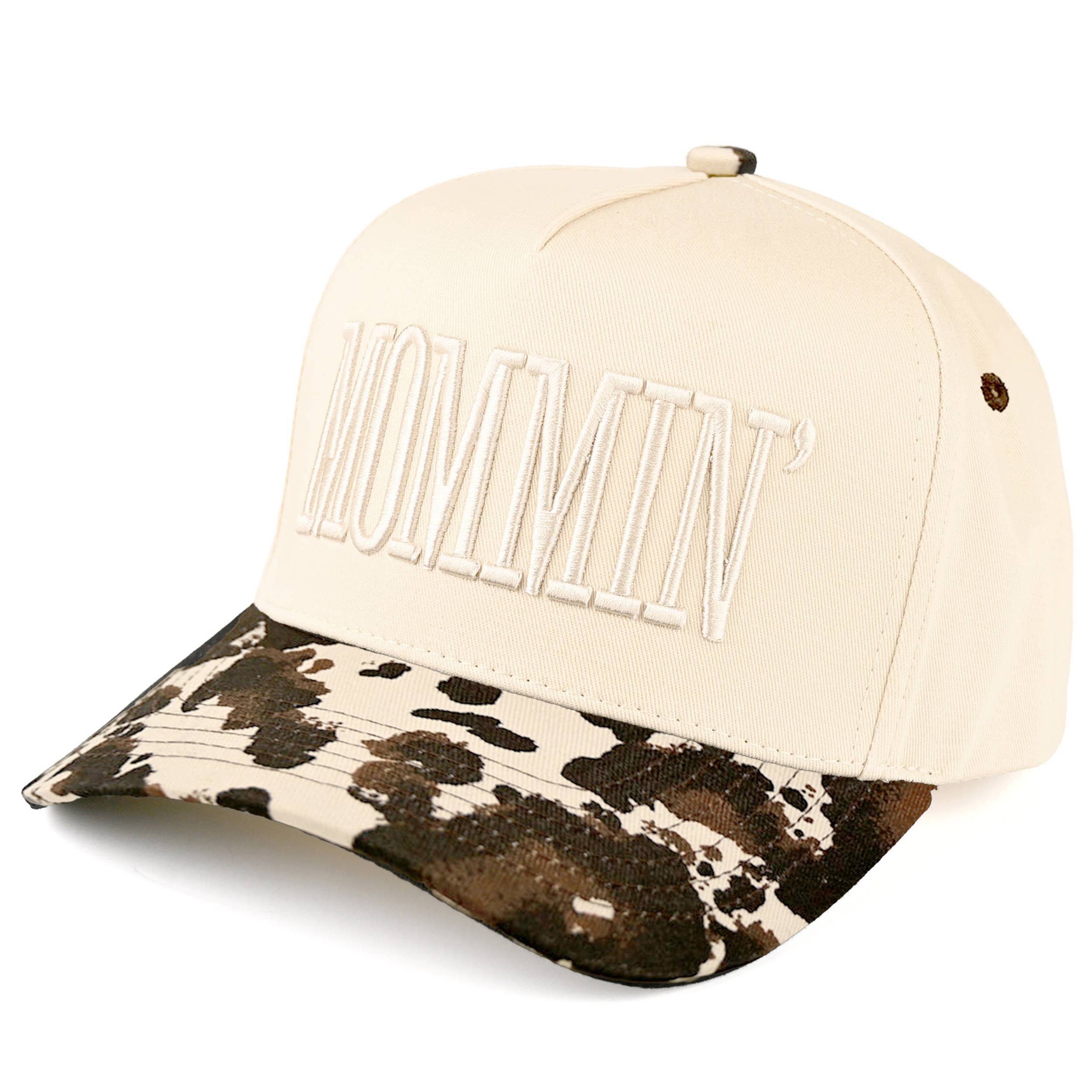 MOMMIN Letter Two Tone Trucker Cap