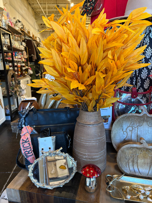 Terracotta Line Vase