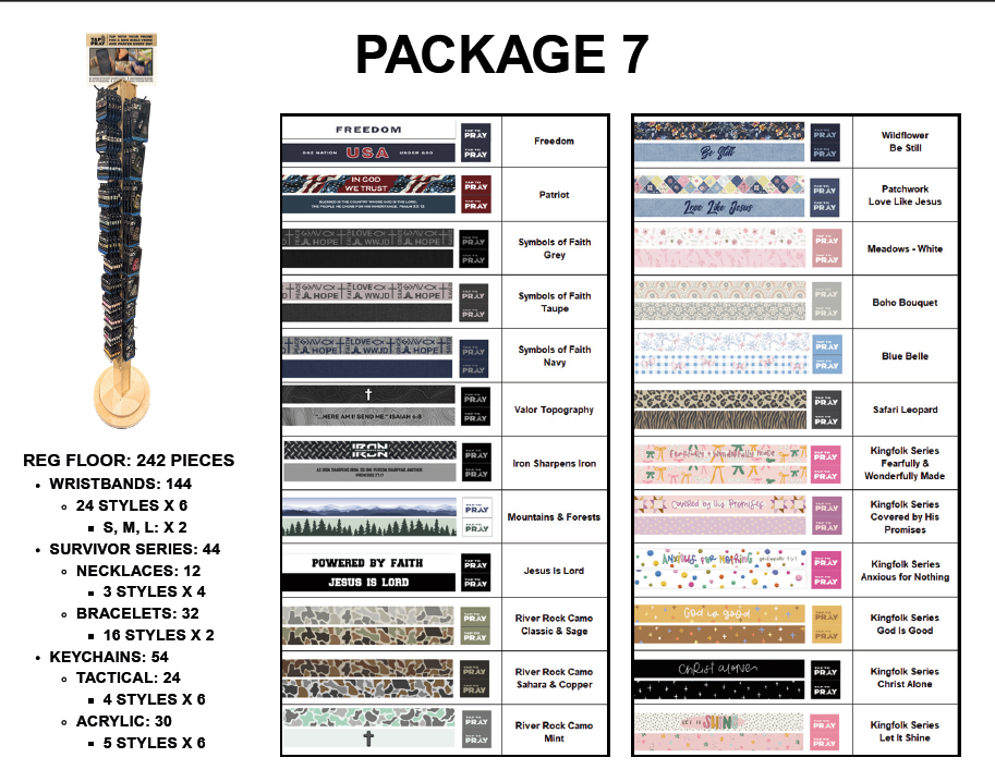 Versible - Tap To Pray® Pre-Pack + Free Display - Package 7