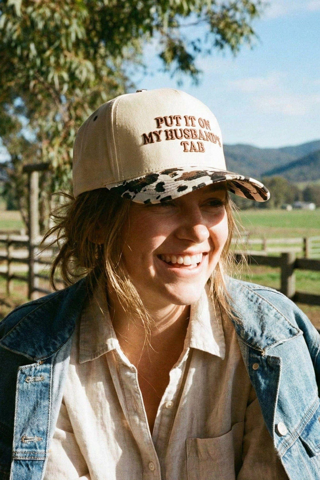 MiMi Wholesale - TCM0050 Puff Embroidered Put It On My Husband's Tab Trucker Hat
