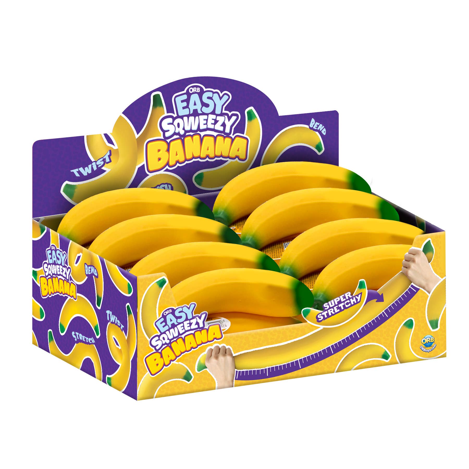 Orb Toys - Easy Sqweezy Stretchy Banana Mega