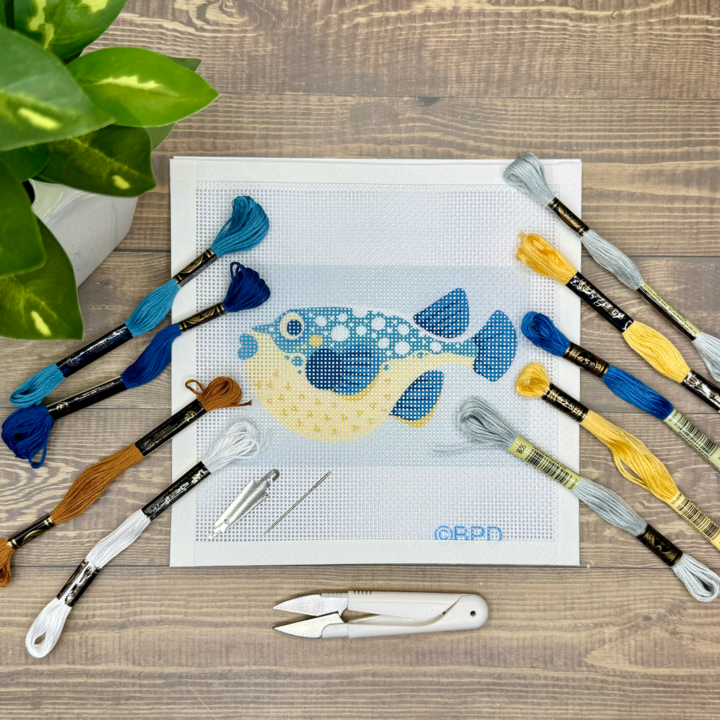 Pufferfish Needlepoint Kit