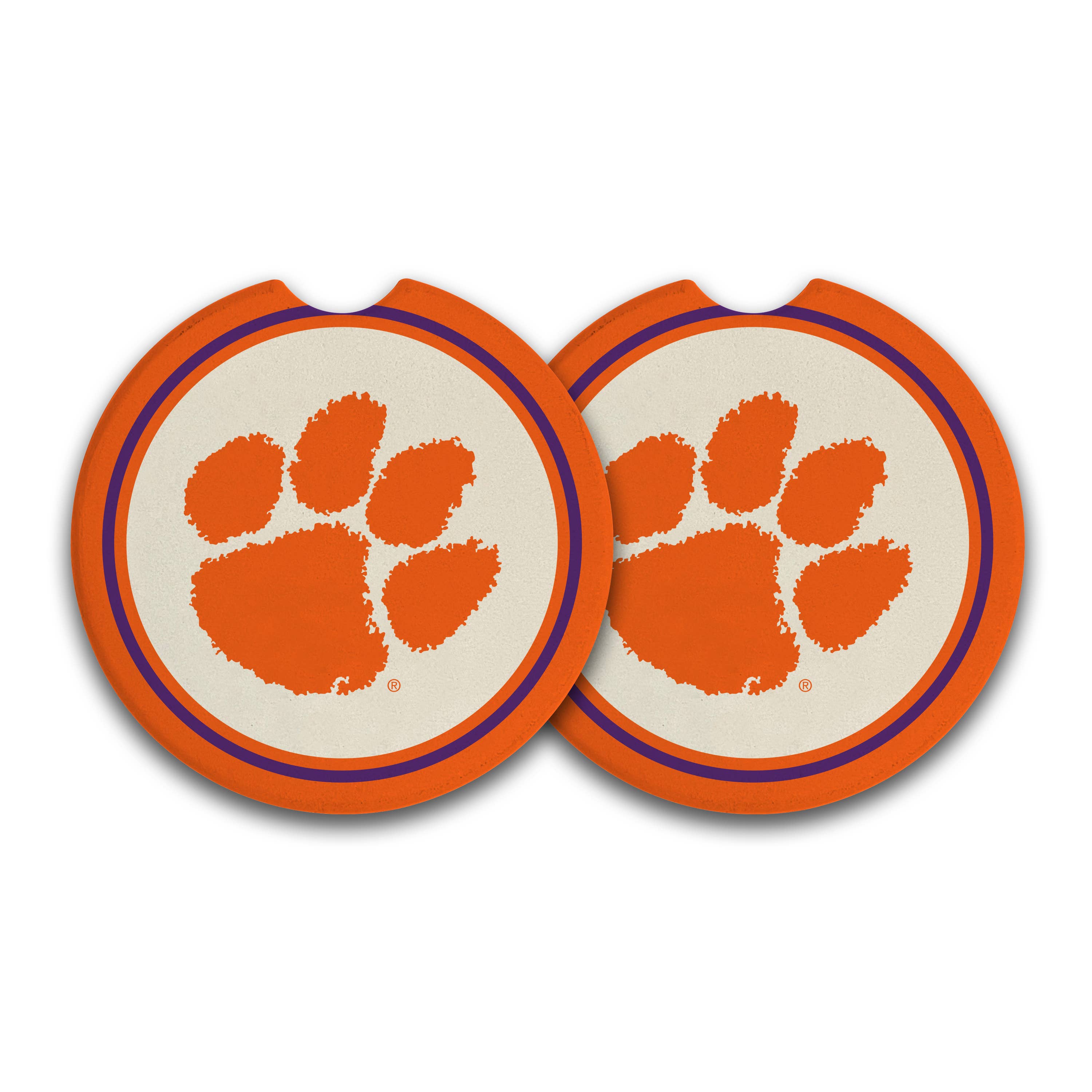 MAGNOLIA LANE - CLEMSON Car Coasters Pack of 2